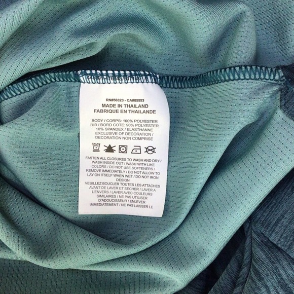 Nike | Teal Green 1/4 Zipper Pullover Thumbhole Athletic Shirt L - Picture 5 of 7